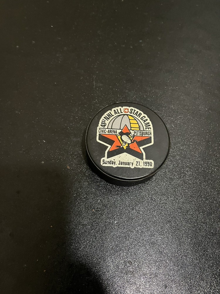 Hockey Puck From The 41st NHL Allstate Game In Pittsburgh 1990