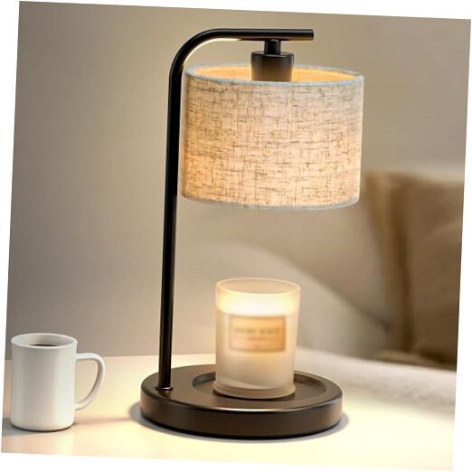 Candle Warmer Lamp, Electric Candle Warmer Candle Wax Heater with Timer, Black