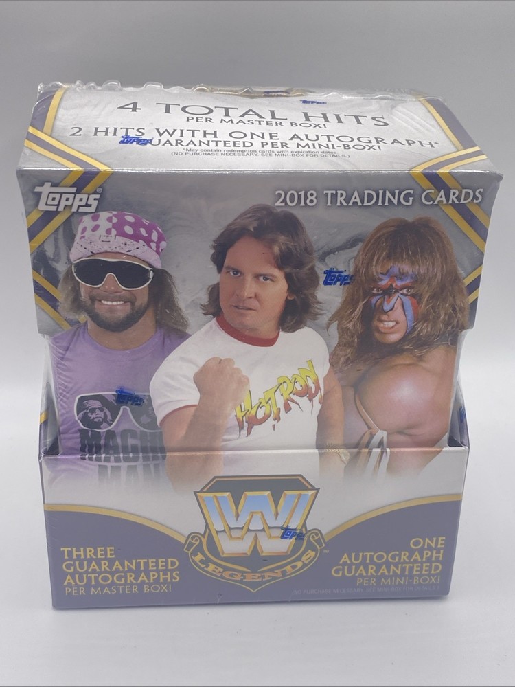 2018 TOPPS LEGENDS OF WWE WRESTLING HOBBY BOX - FACTORY SEALED NEW