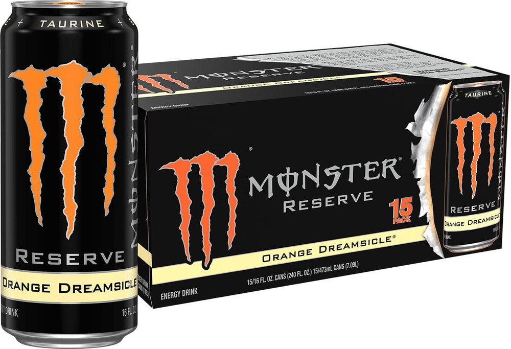 Monster Energy Reserve Orange Dreamsicle Energy Drink 16 Ounce Pack of 15