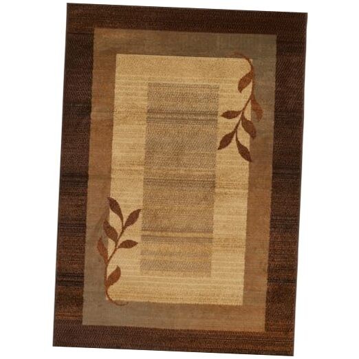 Modern Brown Multi Royalty Clover Area Rug 9'2