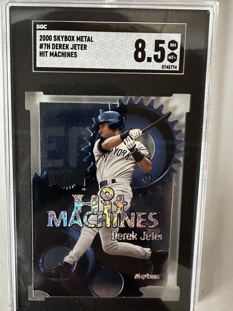 2000 Skybox Metal #7H Derek Jeter, Hit Machines