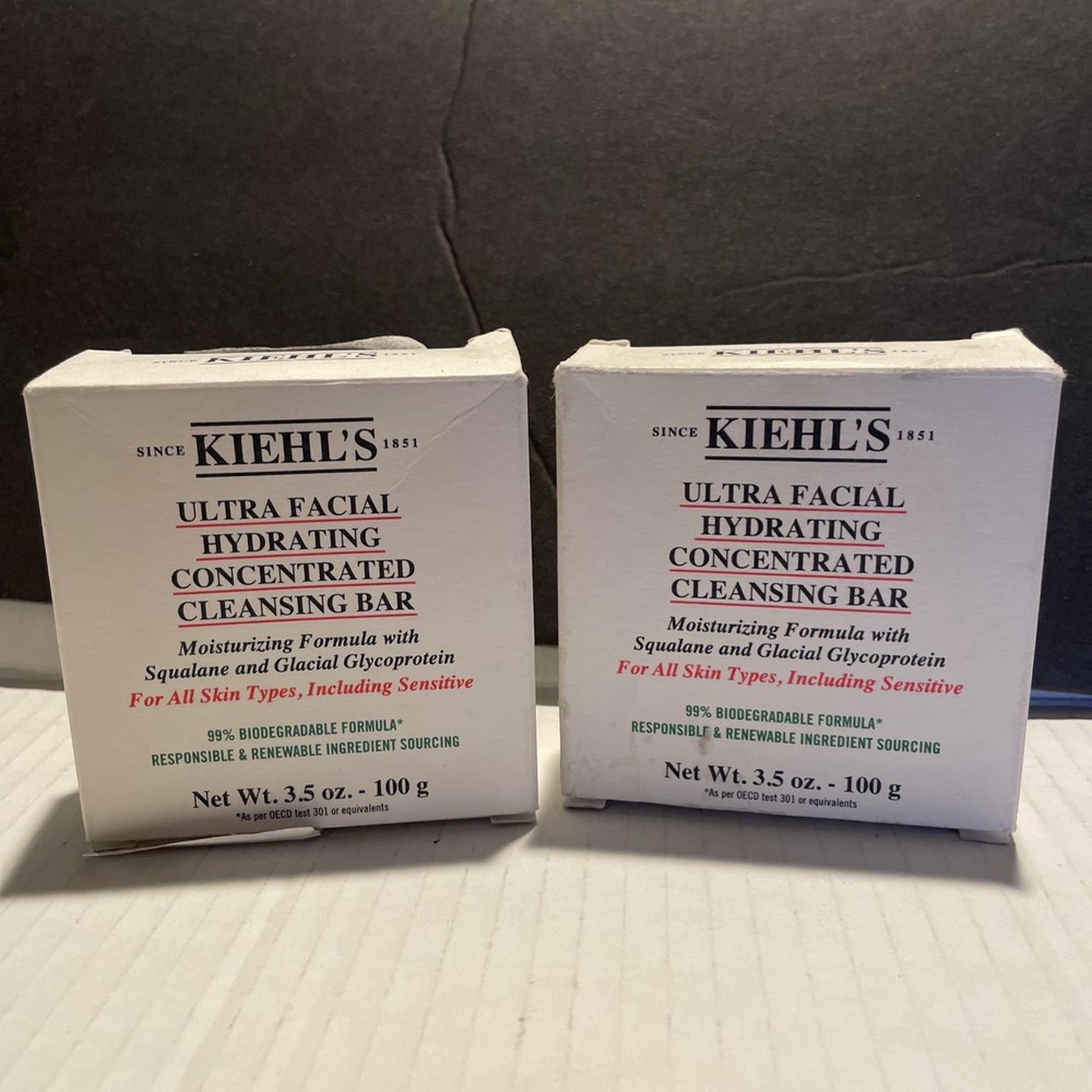 Kiehls Ultra Facial Hydrating Concentrated Cleansing Bar 3.5oz 2-Pack