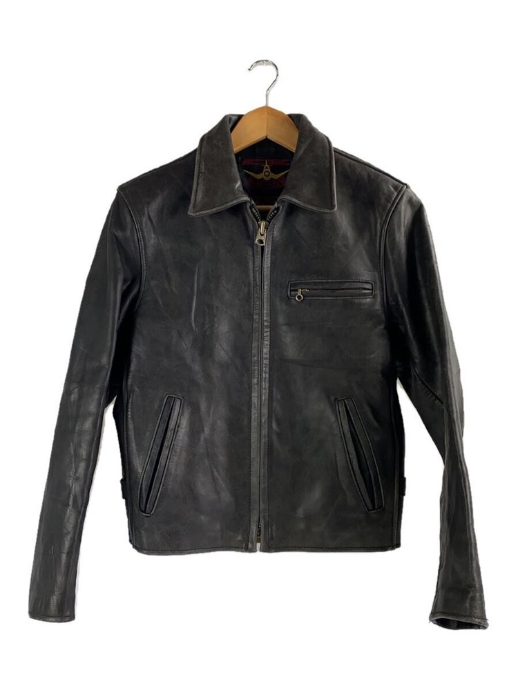 B-Mccoy S Leather Jacket Blouson/36/Leather/Blk/Plain// 7734