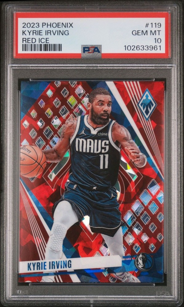 2023-24 Panini Phoenix Red Ice Kyrie Irving #119 PSA 10 Gem Mint FBHOF