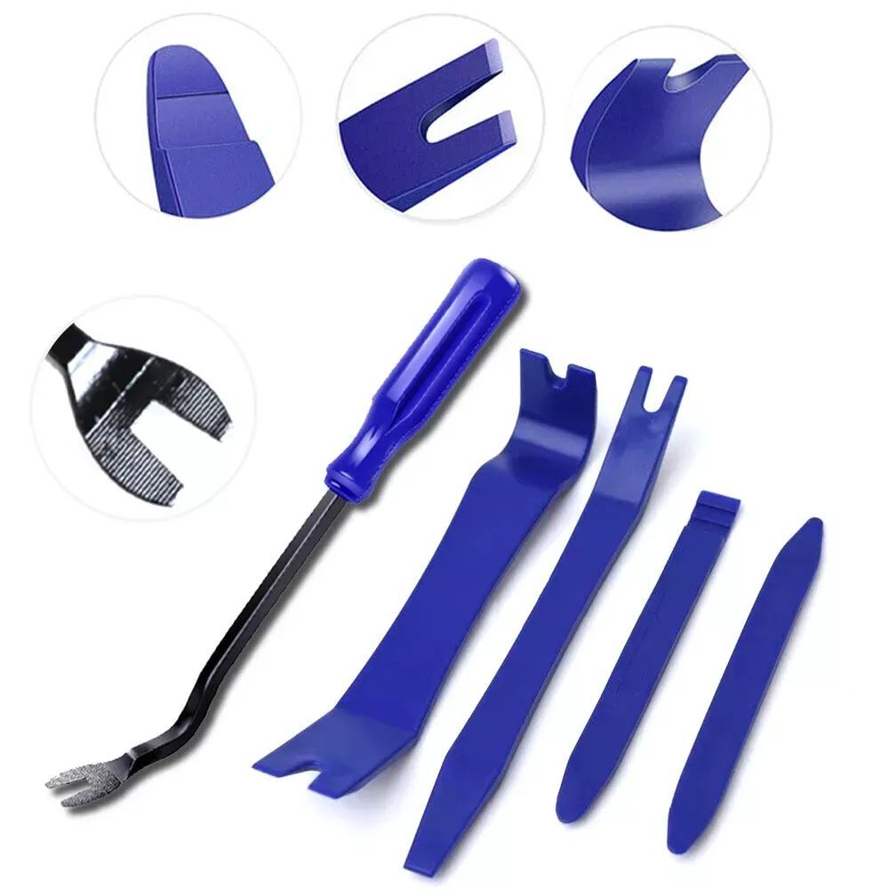 Plastic Trim Removal Pry Tool Set for Car Radio Panel Door Dash Clip Fasteners