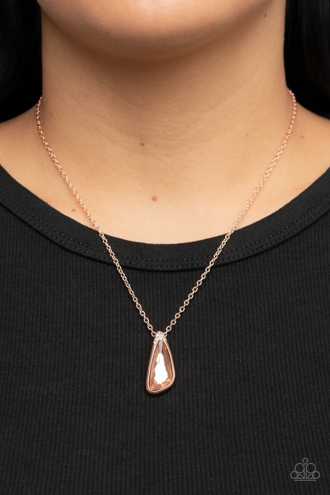 New Paparazzi Jewelry-Envious Extravagance Necklace-Copper