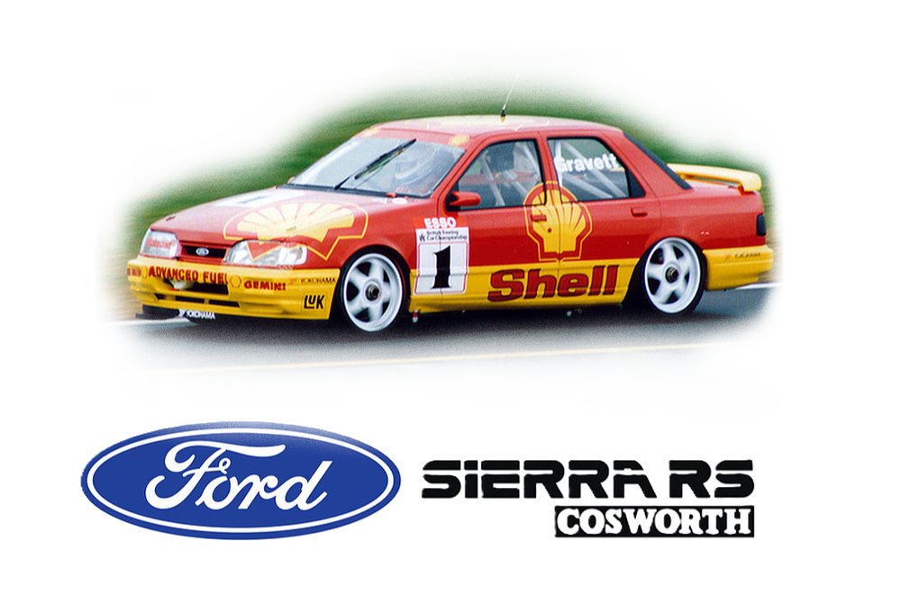 1:10 RC Clear Body Shell - Ford Sierra Sapphire with Shell livery