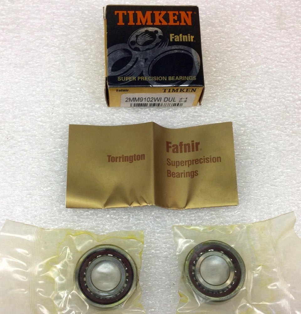 TIMKEN FAFNIR 2MM9102WI-DUL DUPLEX ANGULAR CONTACT BEARING 15MM BORE NEW IN BOX