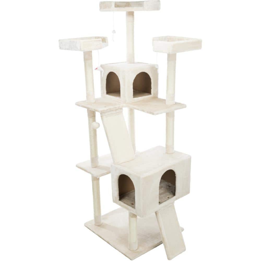 Extra Large Cream Celeste Cat Tree with Perches