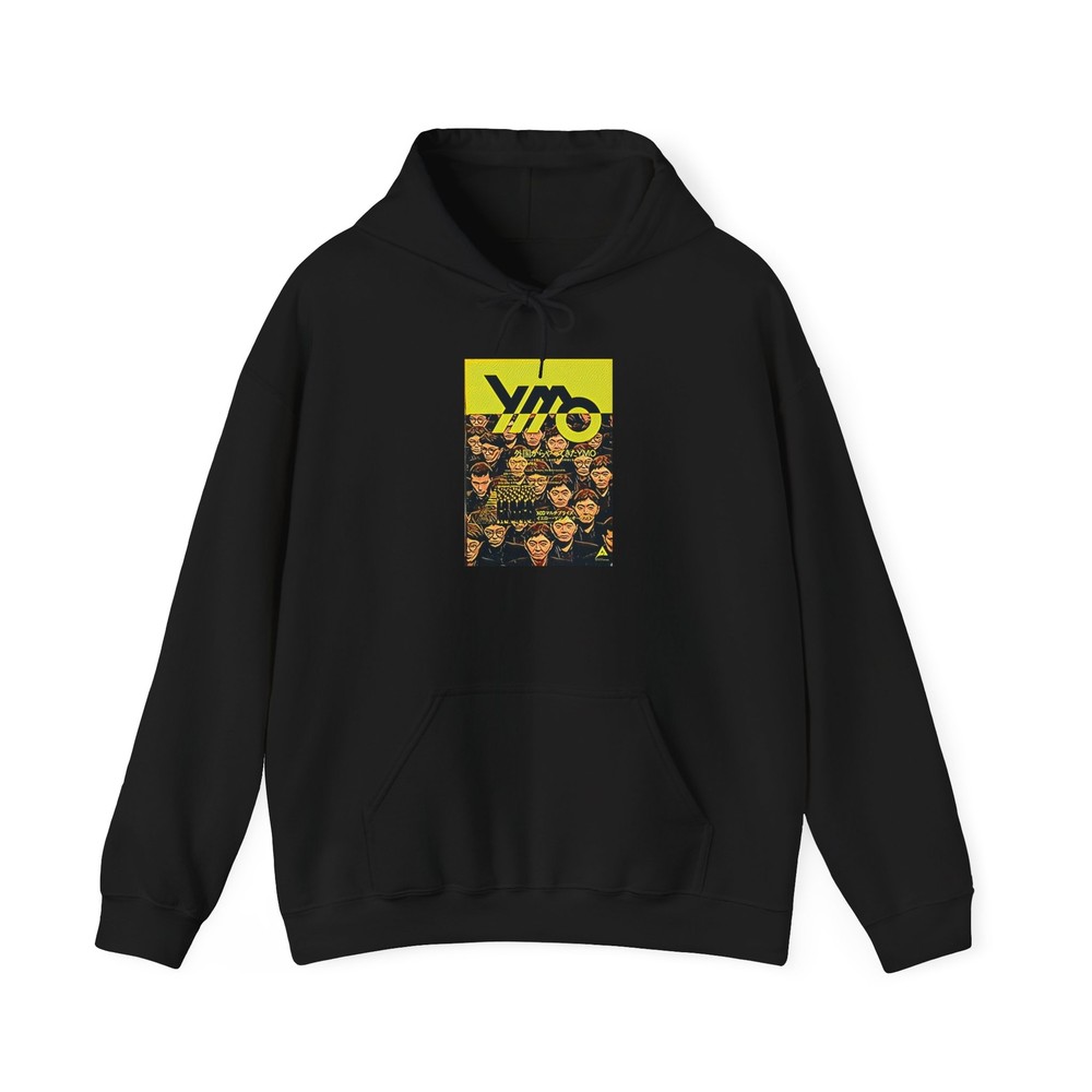 YMO Yellow Magic Orchestra Graphic Print LS Unisex Heavy Blend Hooded Sweatshirt