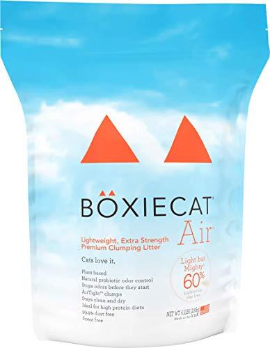 Boxie Air Extra Strength 35 Day Odor Control Clumping Cat Litter 6.5lb 99.9% Dus