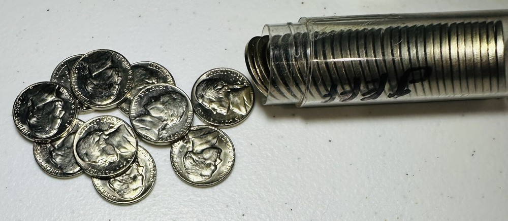 One Coin From Uncirculated Roll 1938 S Semi Key Nickels.   Free Shipping