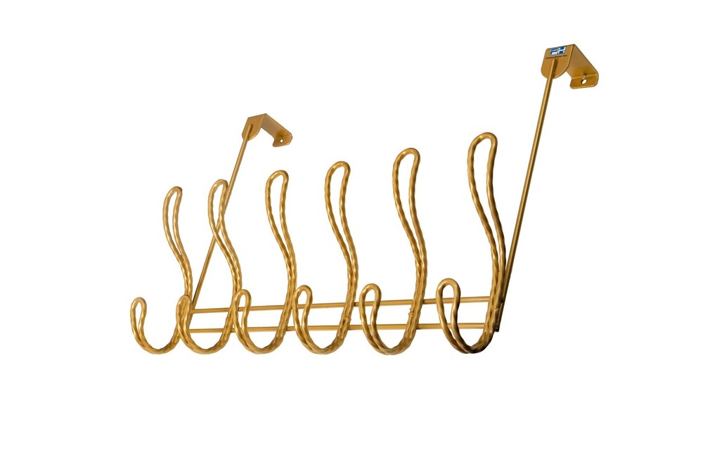 Twisted Over Door Hook Rack for Towels Coats Bathroom Storage