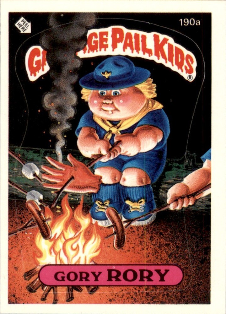 1986 Garbage Pail Kids Series 5 #190A Gory Rory Near Mint
