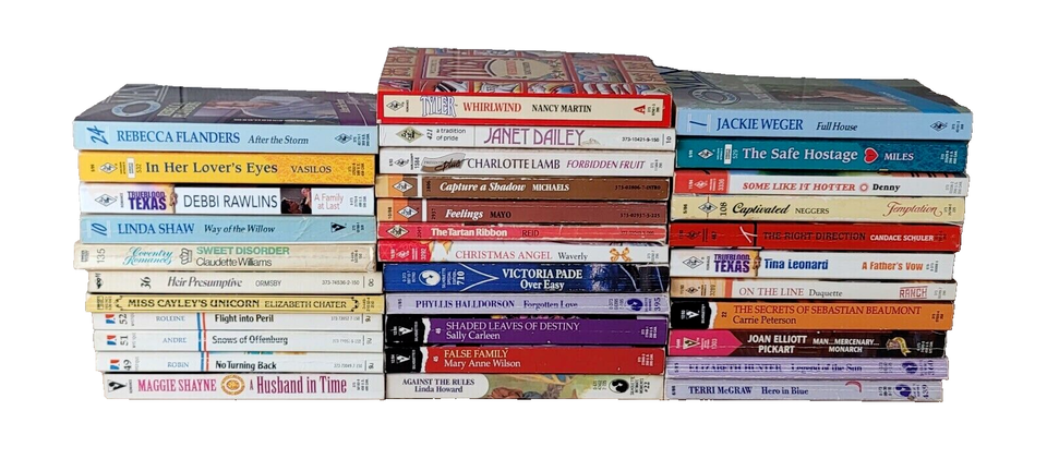 Lot of 18 Contemporary ROMANCE Paperbacks - Popular Authors Books RANDOM MIX