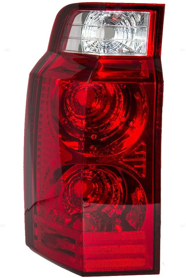 06-10 Jeep Commander Left Tail Light Brake Lamp Halogen Red Clear Lens Replacement