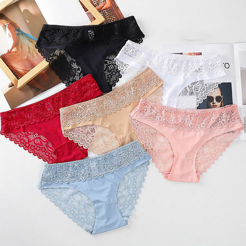 Sexy Lace Panties Briefs Knickers Thongs G-String Underwear Lingerie E