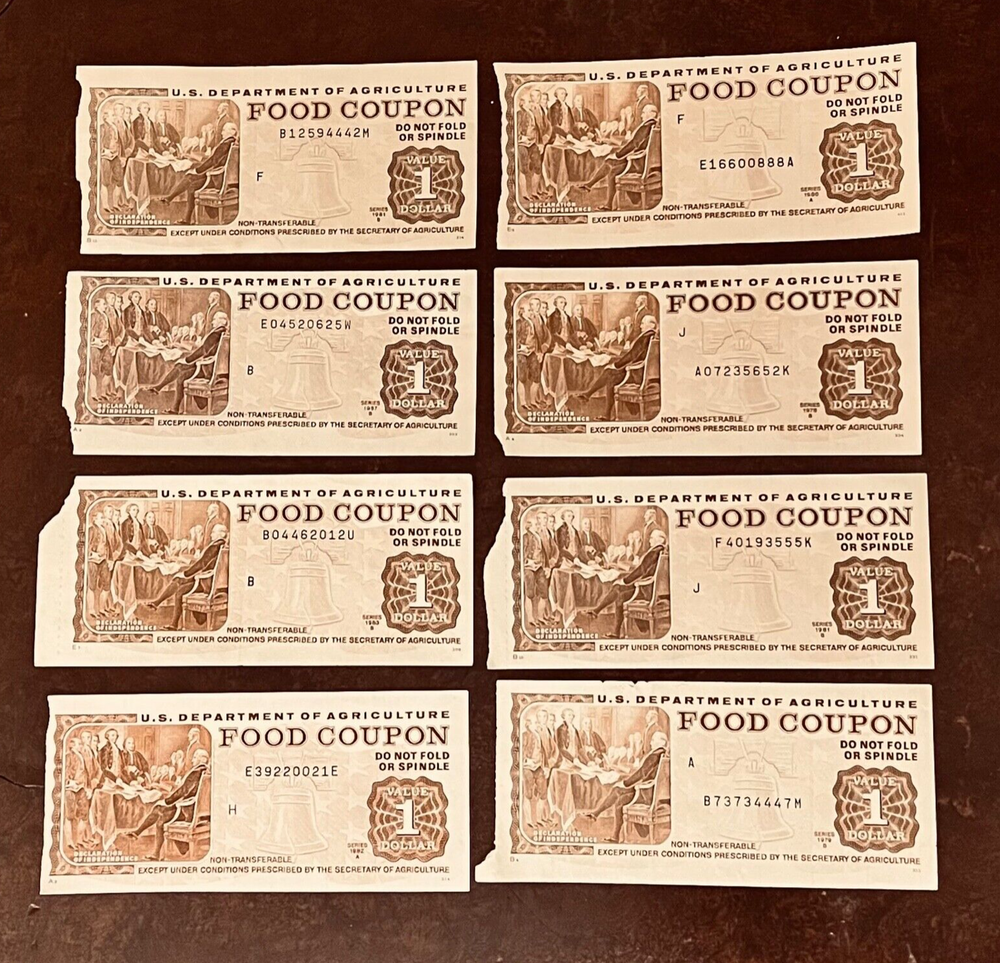 Vintage USDA Bicentennial Food Stamp Coupon. $1.00 *ONE NOTE* rare curancy-image