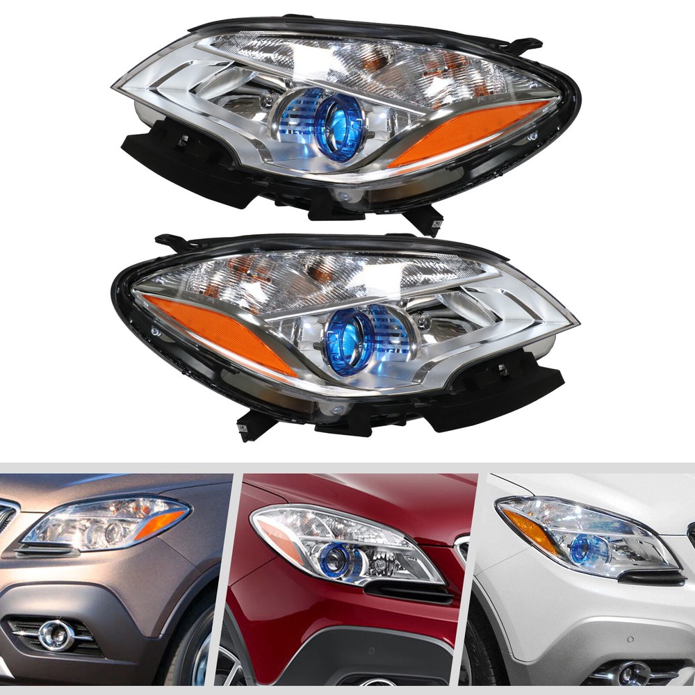 1 Pair Headlights For 2013-2016 Buick Encore Halogen Left&Right Side Headlamp