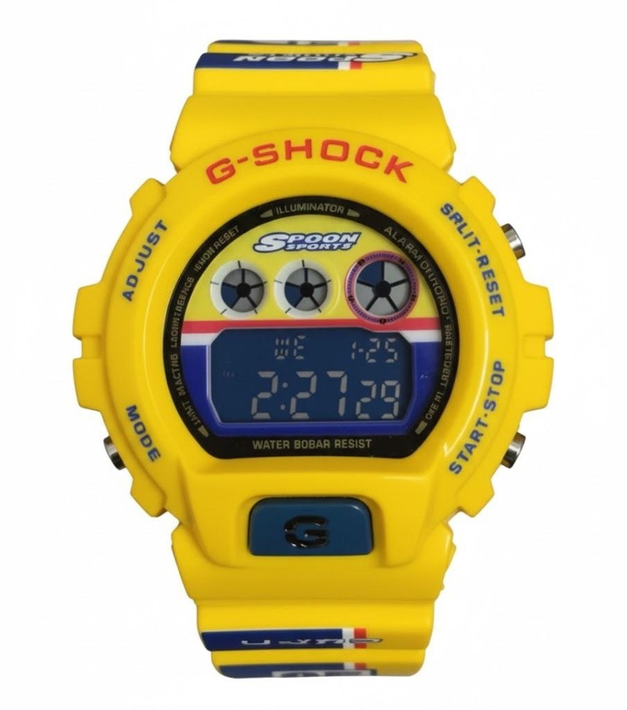 Casio G Shock DW6900 Yellow Spoon Sport Watch Men Watch Digital Street Rare
