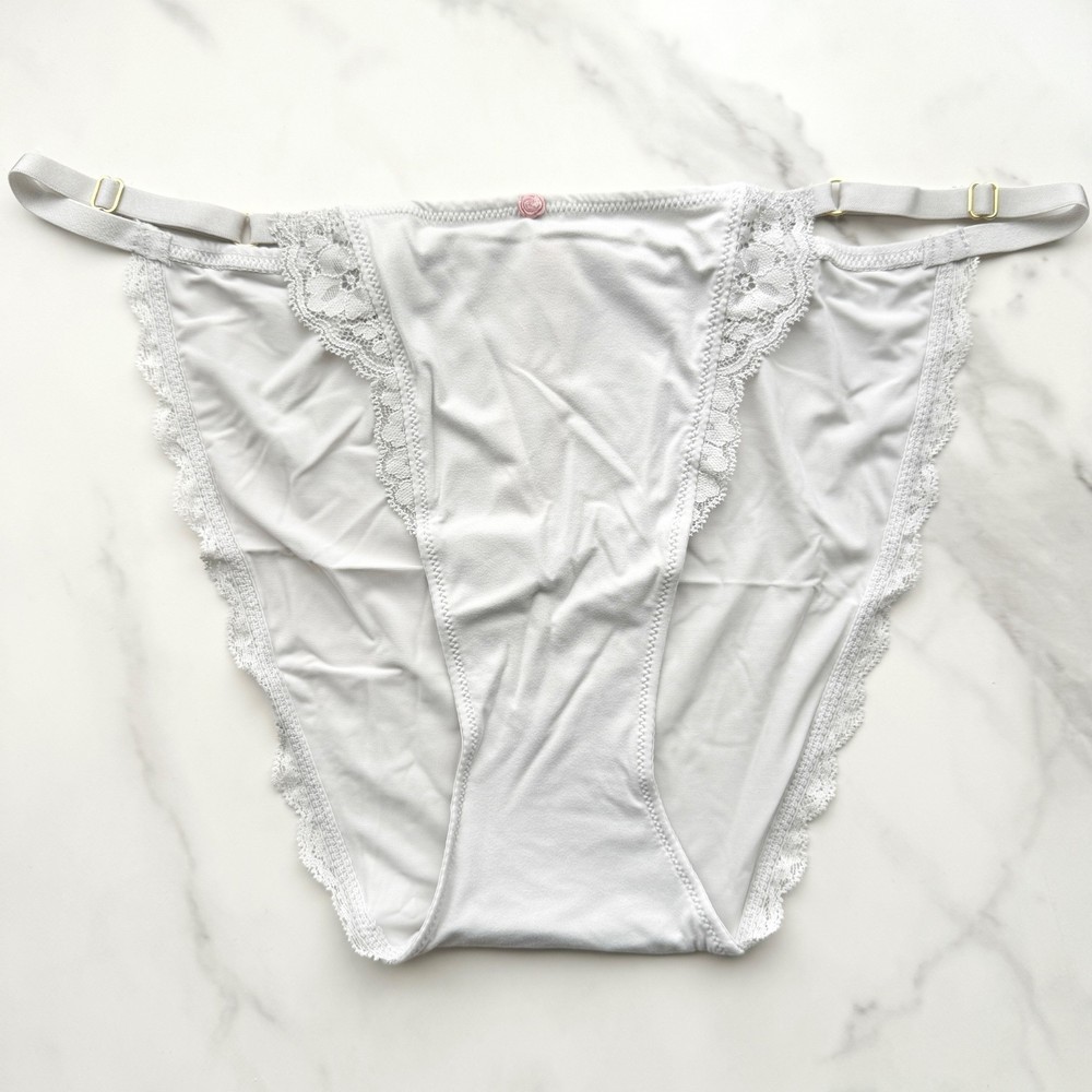 Victoria's Secret Dream Angels Lace-Trim Adjustable String Bikini Panty Size XL
