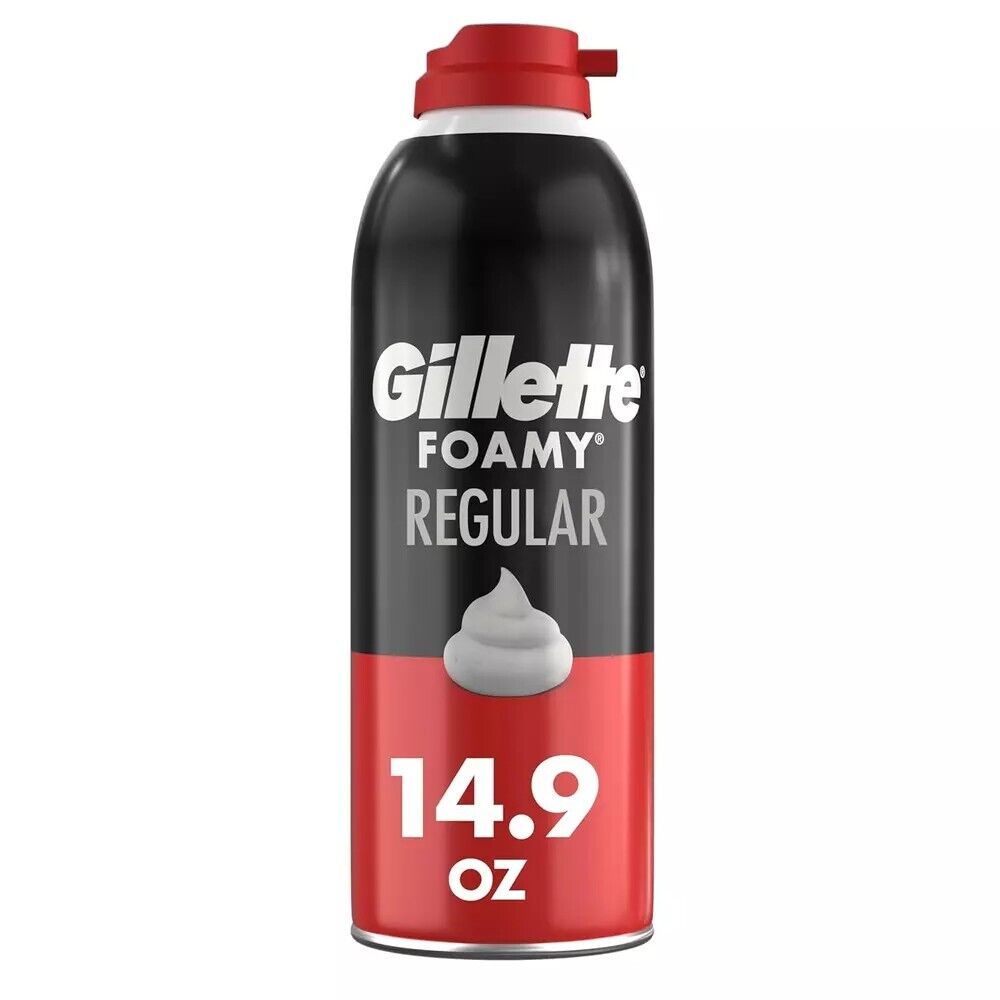 Gillette Foamy Classic Shave Foam 14.9 Oz - Smooth, Irritation-Free Shaving