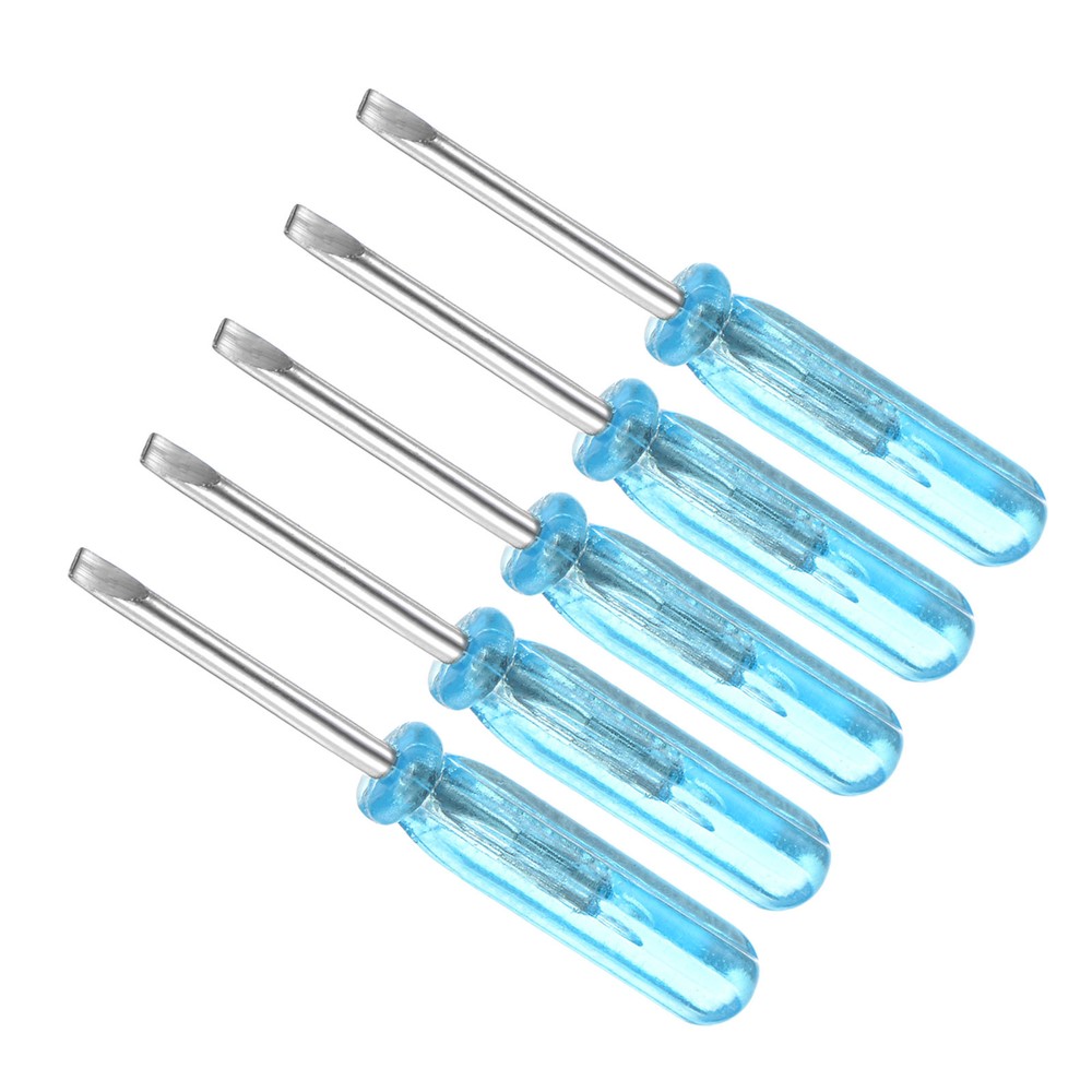 5-Piece 2.0mm Slotted Screwdriver Set with Anti-Slip Grip
