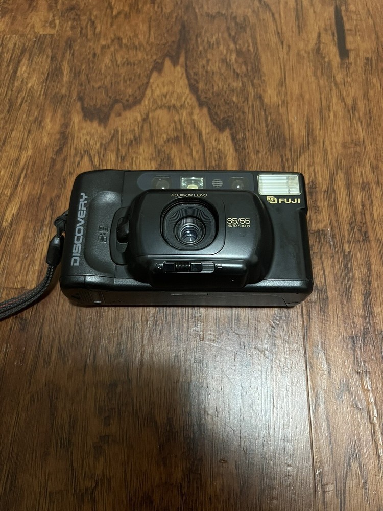 Vintage Fuji Discovery DL-160 Tele Date Promaster 35mm Film Camera for Parts Only