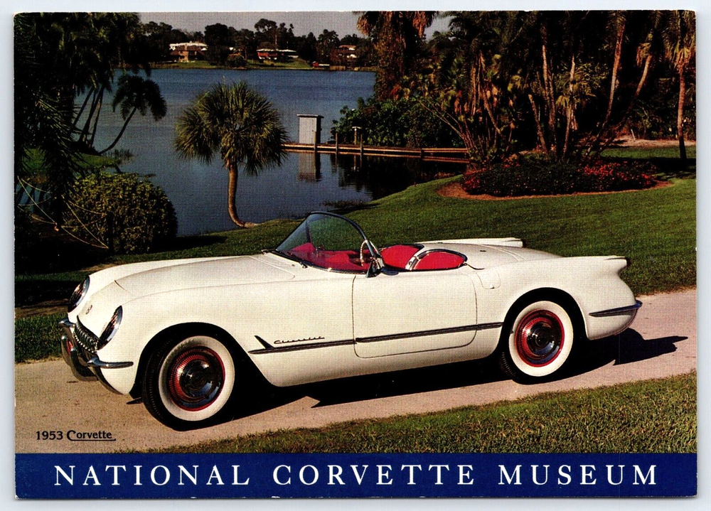 Bowling Green KY-Kentucky, National Corvette Museum, 1953 Corvette, Postcard
