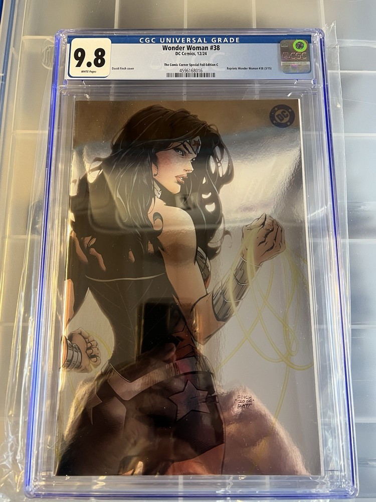 WONDER WOMAN #38 CGC 9.8 DAVID FINCH NYCC 2024 EXCL FOIL VARIANT LTD 500 COPIES