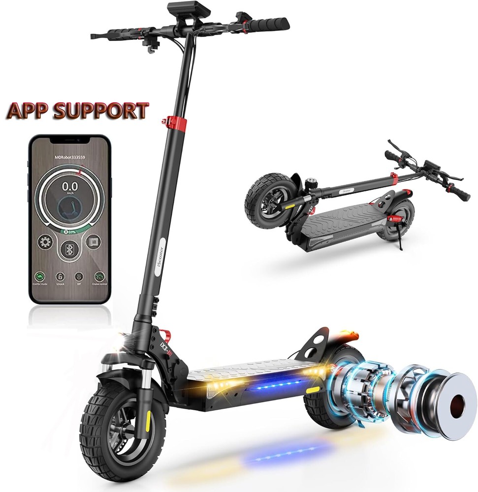 800W Electric Scooter Up to 25Miles Range Adjustable Handlebar Height Foldabable