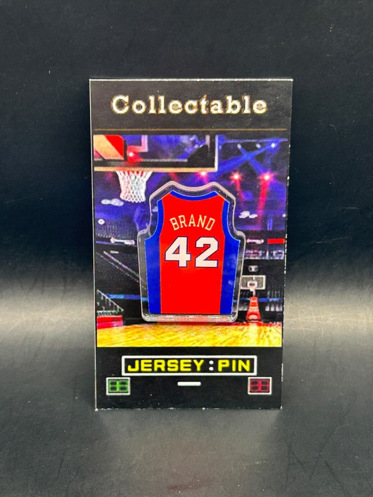 Vintage Los Angeles Clippers Elton Brand Jersey Lapel Pin - Retro NBA Collectible