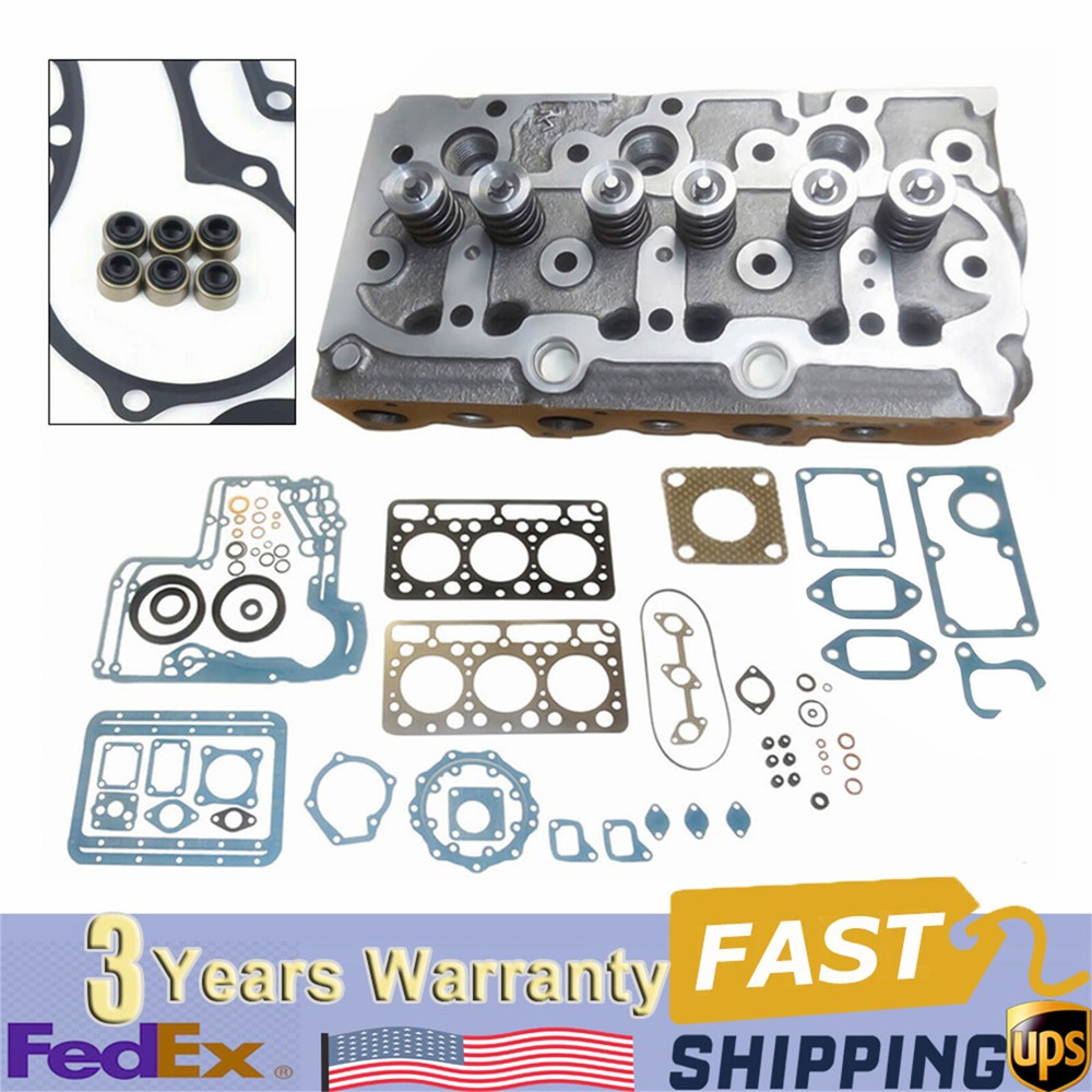 For Kubota D850 D950 Engine Complete Cylinder Head Assy with Valves & Springs