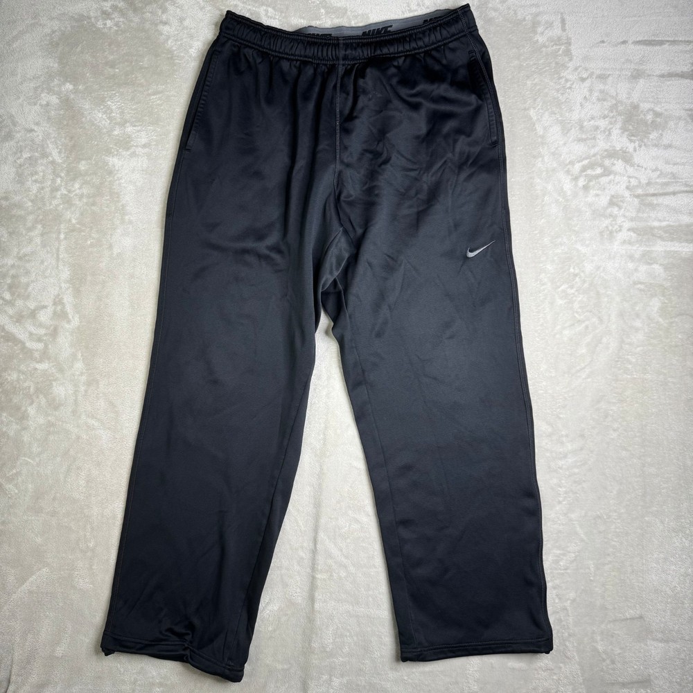 Nike Sweatpants Mens XL (34x32) Black Gym Workout Club Fleece Comfort