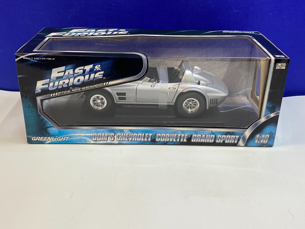GREENLIGHT 1/18 SCALE FAST & FURIOUS DOM'S CHEVROLET CORVETTE GRAND SPORT