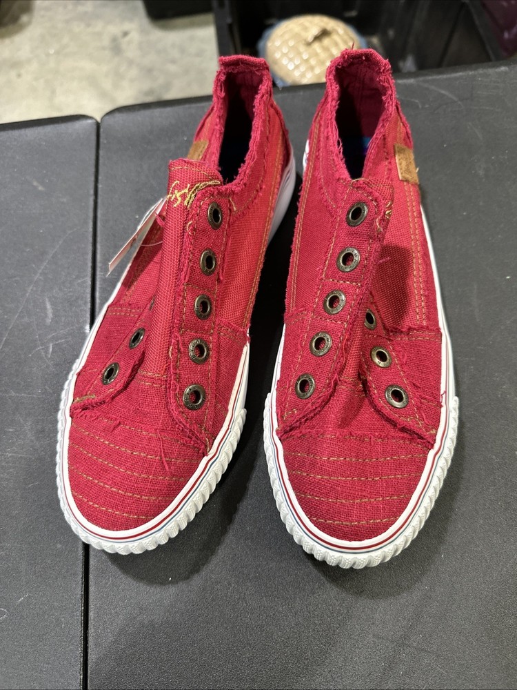 Blowfish Malibu Play Red Slip On Laceless Sneakers Women’s Size 8.5