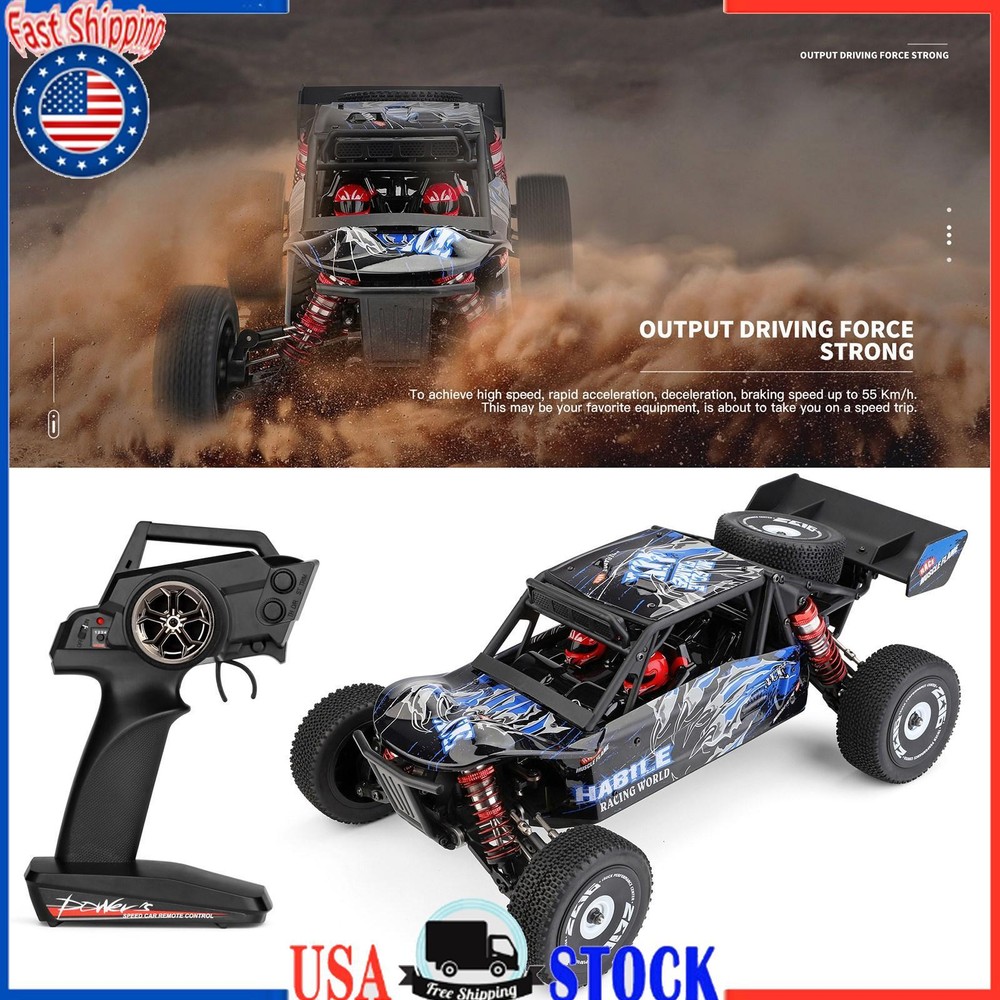 Wltoys 124018 High Speed Racing RC Car 60km/h 1/12 2.4GHz Off-Road RTR Toy Gift