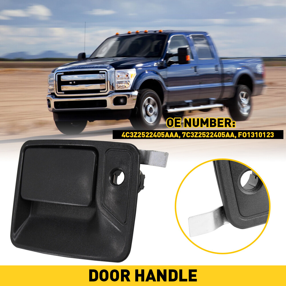 Black Left Front Door Handle for F250 F350 F450 F550 Trucks LH Driver Side