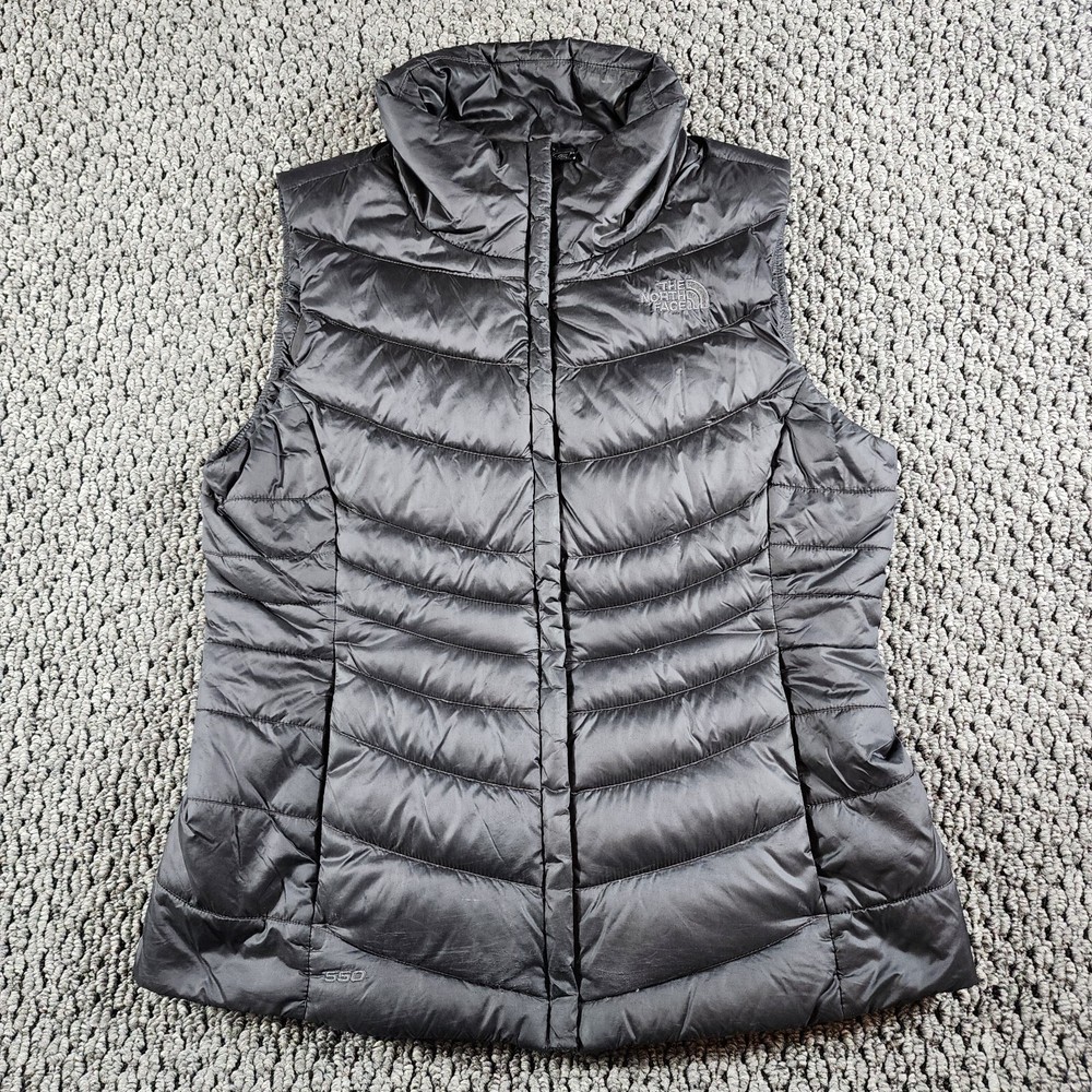 The North Face Women's Medium 550 Down Full Zip Puffer Vest in Black