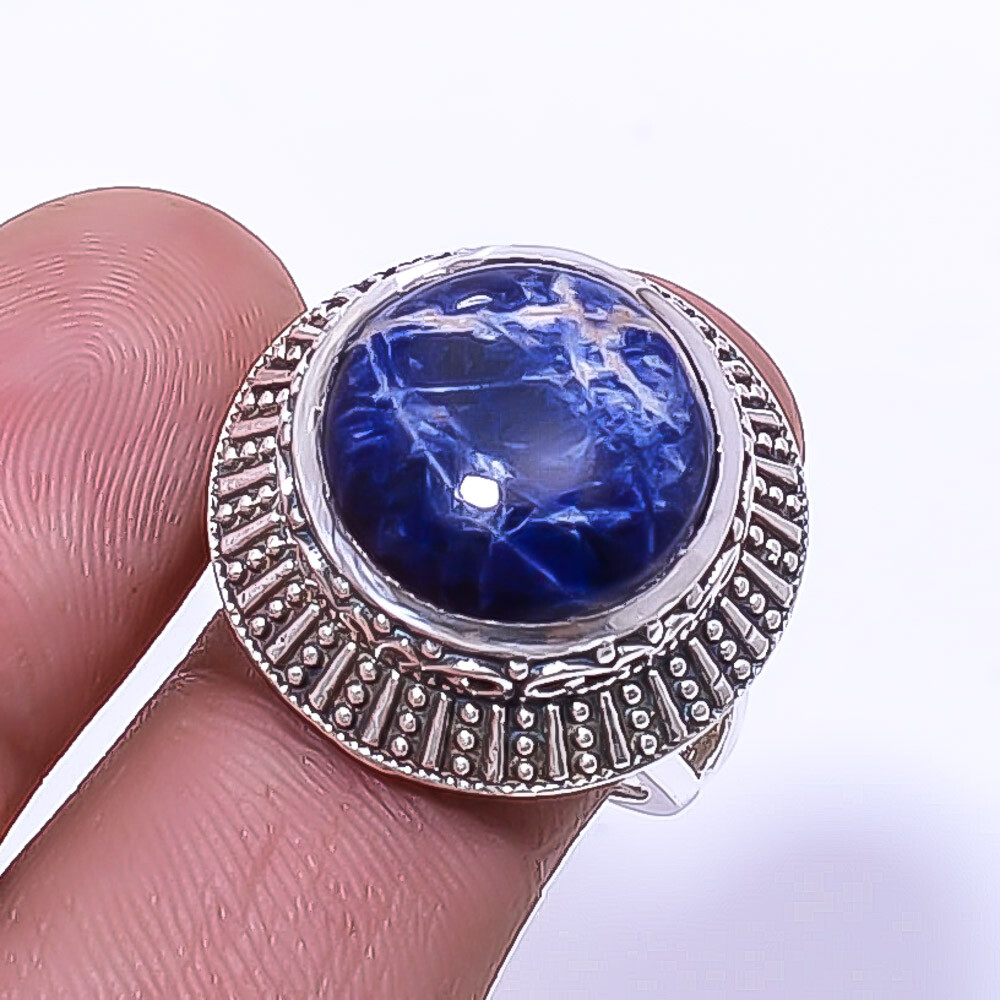 Pietersite - Namibea Fine Art Oxidised 925 Sterling Silver Ring S.7 R942122030