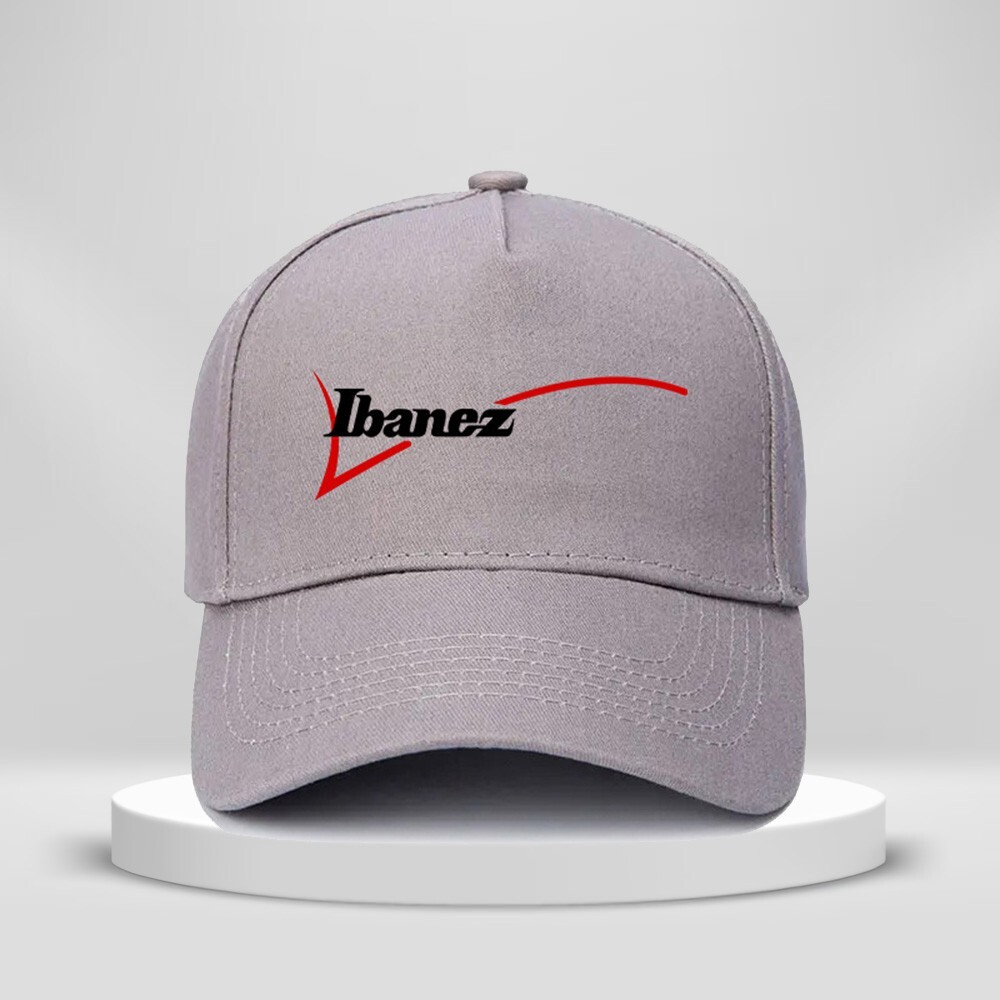 Ibanez Guitars Logo Print Hat 5-Panel Baseball Cap Unisex Adult