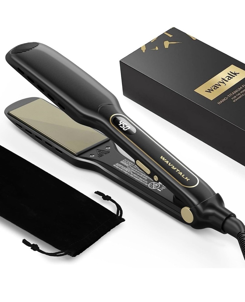 Wavytalk Nano-Titanium Flat Iron - Black