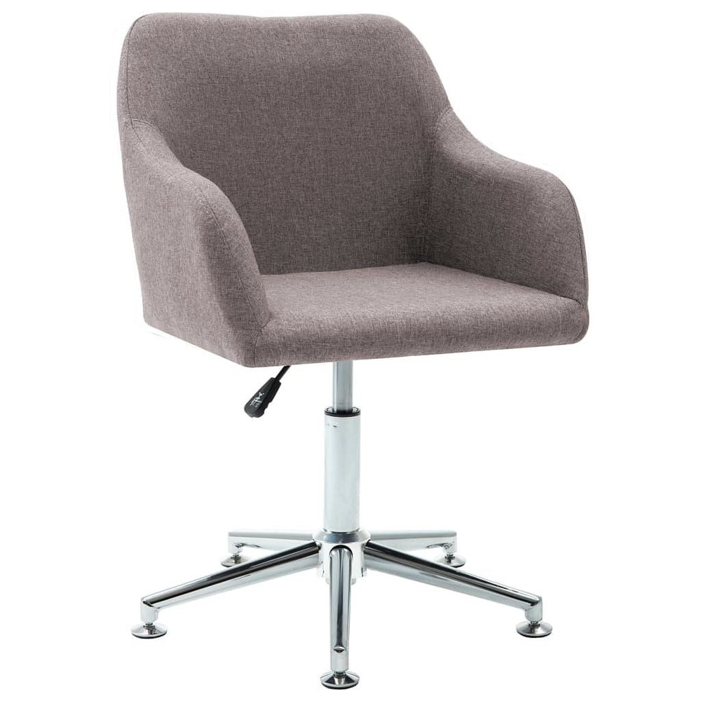Taupe Polyester Adjustable Office Chair with Standard Features