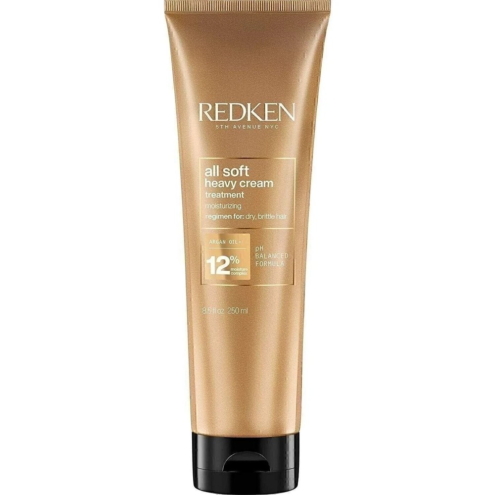 Redken All Soft Heavy Cream 8.5oz Deep Hydrating Hair Treatment $35 Value