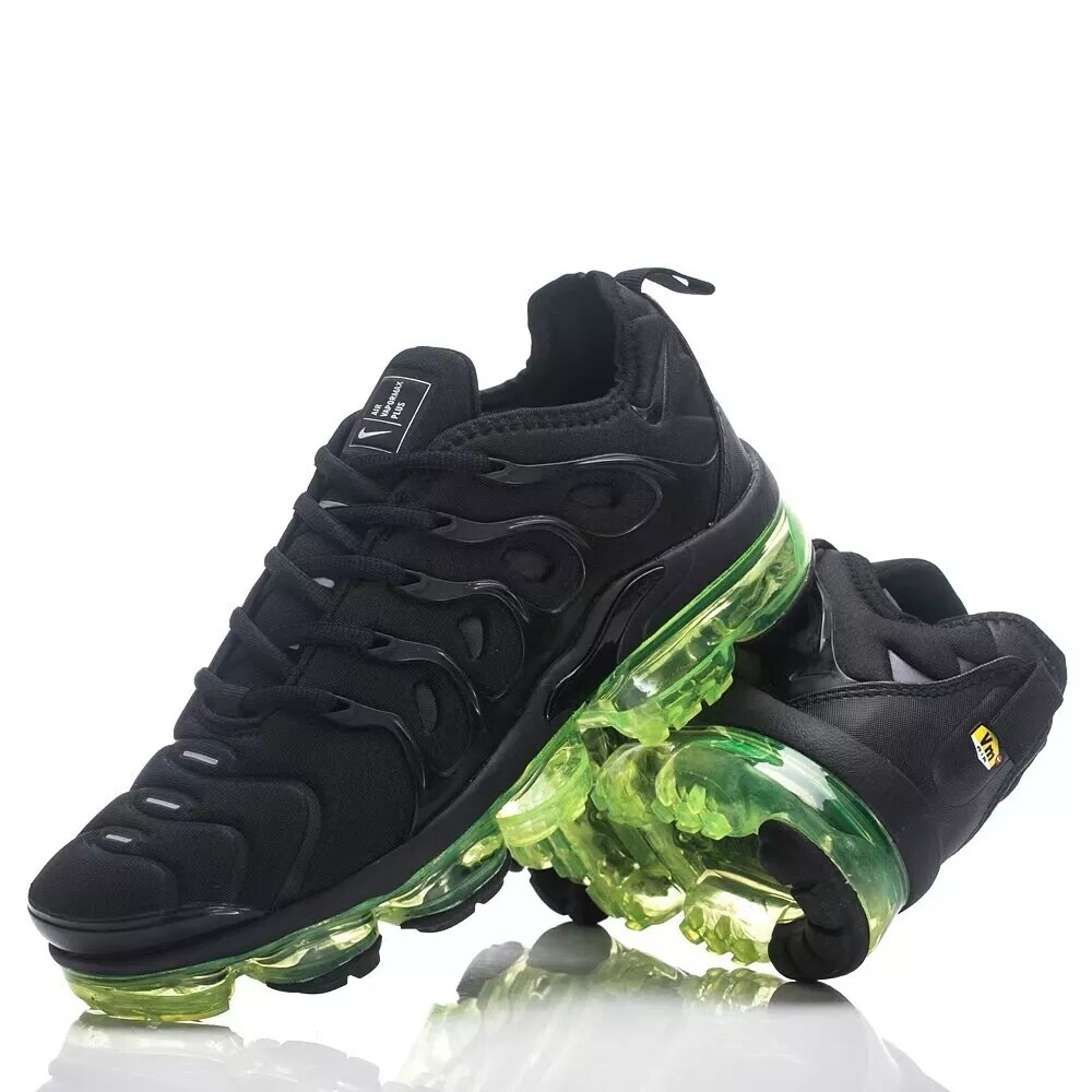 K+ Nike Air VaporMax TN Plus Light green black Men's Running sports shoes