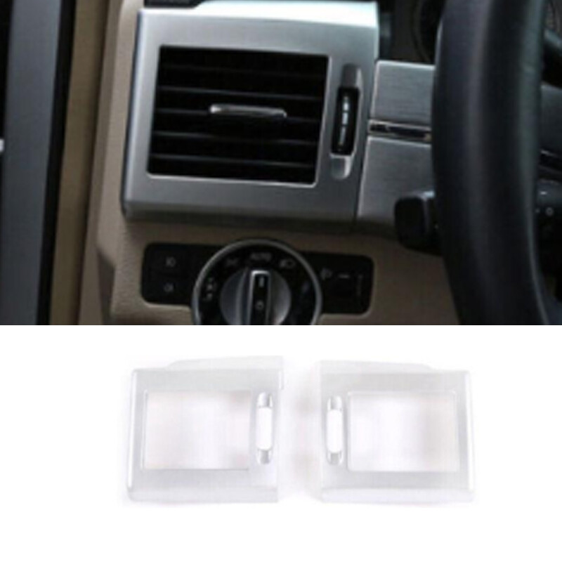 Matte Silver Console AC L&R Air Outlet Vent Frame For Mercedes-Benz GLK 2009-12