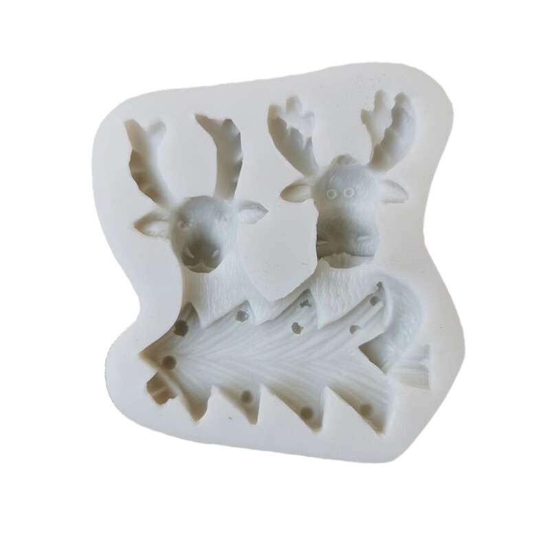 Christmas Deer Epoxy Resin Mold Aromatherapy Soap Silicone