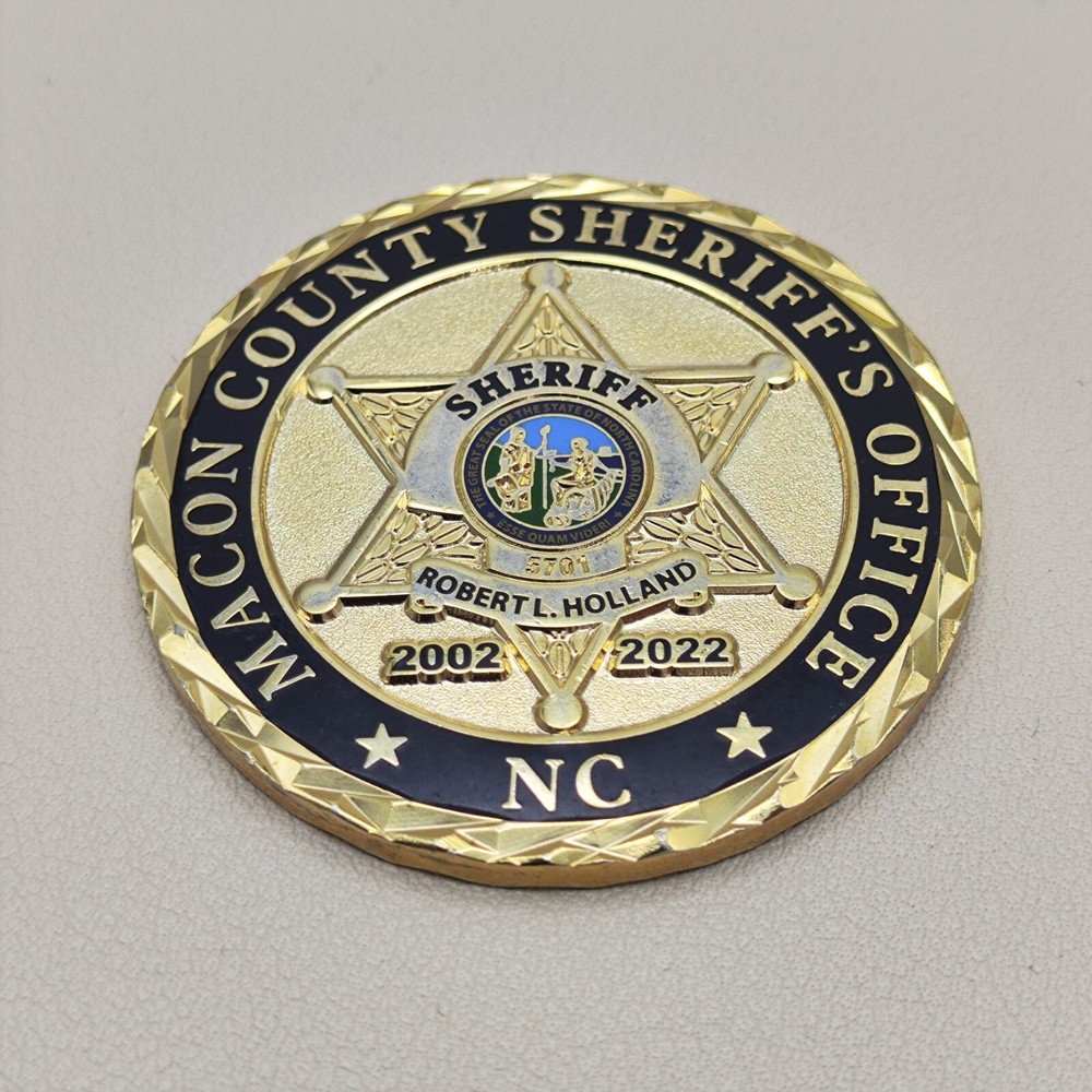 Macon County North Carolina Sheriff Office Sheriff Challenge Coin