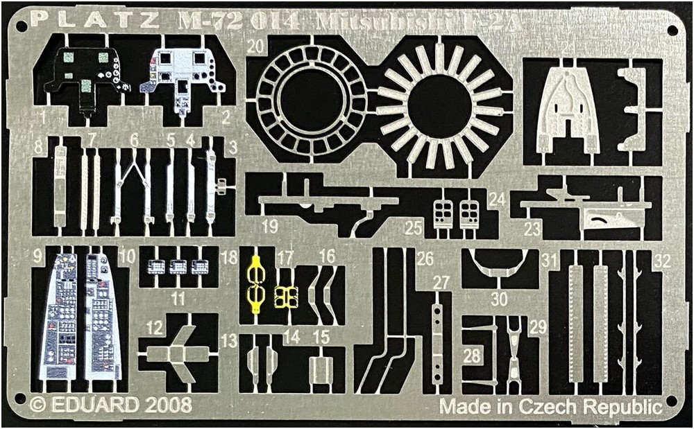 Platz JASDF F-2A Etching Parts Model Kit Upgrade M72-14